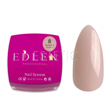 Гель для нарощування EDLEN Builder gel №08 натуральний беж холодний, 30 мл