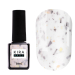 Фото 1 - База Kira Nails Lollypop Base №003 молочна з чорно-білими крихтами, 6 мл