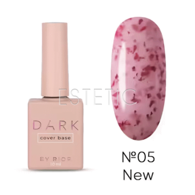 База Dark Pro Base Potal 05, 10 мл молочно-розовый с розовой поталью