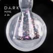 База Dark Pro Base Potal 24, 15 мл молочная с розово-неоновой голографической поталью