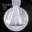 База Dark Pro Base Potal 30, 15 мл молочная с розовым отливом и голографической поталью