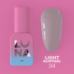 Жидкий гель Luna Light Acrygel №34 серо-сиреневый,13 мл
