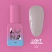 Жидкий гель Luna Light Acrygel №37 серый холодный, 13 мл