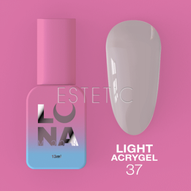 Жидкий гель Luna Light Acrygel №37 серый холодный, 13 мл