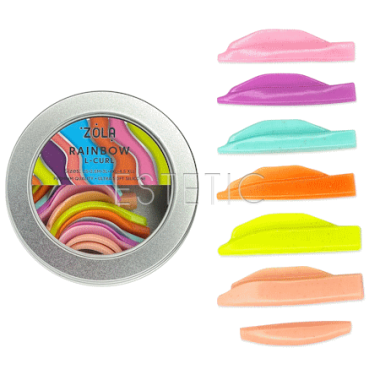 Валики для ламінування ZOLA Rainbow L-Curl 2S, 2.5M, 3L, 4XL, 4.5XLL
