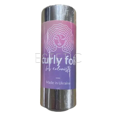 Фольга в рулоне гладкая Curly Foil алюминиевая 12см 250м 14мк