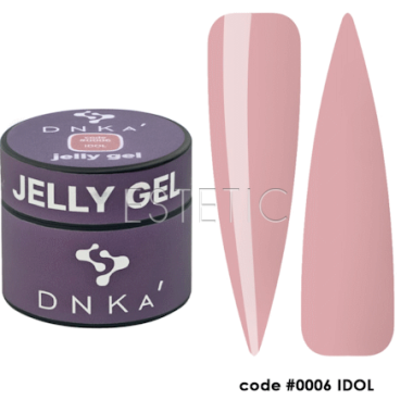 Гель желе DNKa Jelly Gel №06 Idol бежево-лиловый, 15 мл