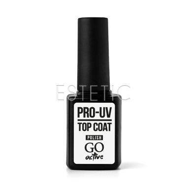 Закріплювач лаку для нігтів GO ACTIVE Pro-UV Top Coat суперстійкий, 10мл