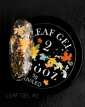 Гель для дизайну Crooz Leaf Gel №02 кленові листочки фольговані, срібло+золото+помаранч, 5 г