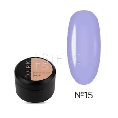 Жидкий гель DARK Medium Gel №15 нежная лаванда, 15 мл