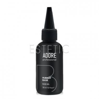 База для гель лаку ADORE Rubber Base каучукова, 30 мл