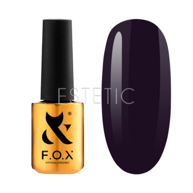 Гель-лак F.O.X Spectrum 124 abergine, темний баклажан, 7 мл