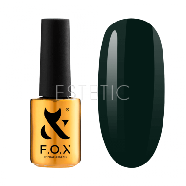 Гель-лак F.O.X Spectrum 130 glass green, темно-зеленый бутылочный, 7 мл