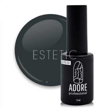 Гель-лак ADORE Gel Polish №226 graphite, темно-серый графит, 8 мл