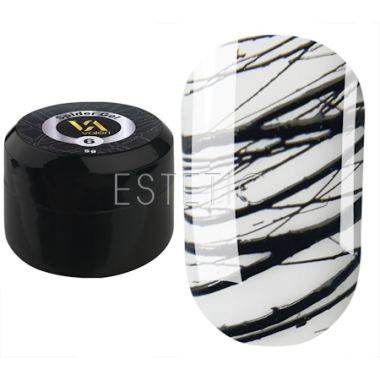 Гель-павутинка Valeri Spider Gel №06 чорна, 5 мл