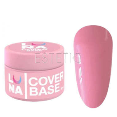 База LUNA Cover Base №15 камуфлююча, ніжно-рожева, 30 мл