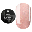 Гель SAGA Builder Gel Veil 17 молочний з рожевим шиммером,15 мл