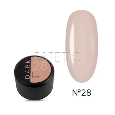 Жидкий гель DARK Medium Gel №28 молочный беж холодный,15 мл