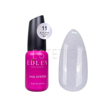 База Edlen Cover base №11 Opal молочная с голографическим шиммером, 9 мл