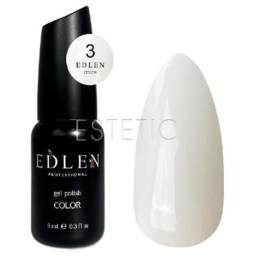 Гель-лак Edlen Color №003 молочний, 9 мл