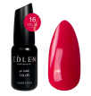 Гель-лак Edlen Color №016 насичений малиновий, емаль, 9 мл