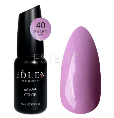 Гель-лак Edlen Color №040 блідий рожево-ліловий з шимером, 9 мл