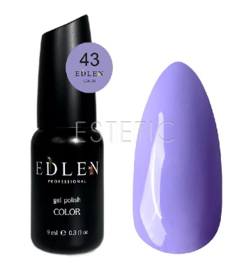 Гель-лак Edlen Color №043 лавандовий холодний, емаль, 9 мл