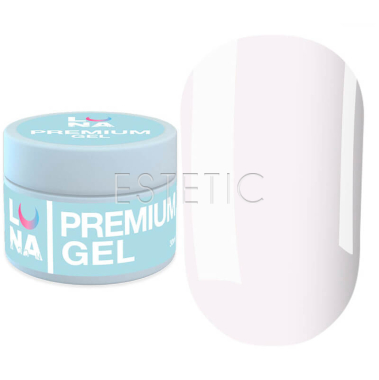 Гель LUNA  Premium Gel 11 для нарощування яскравий білий,30 мл