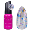 База Edlen Cover base №31 Potal молочна з синьою, золотою та бузковою поталлю, 9 мл