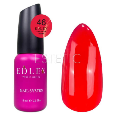 База Edlen Cover base №46 Neon камуфлююча неоновий червоний, 9 мл