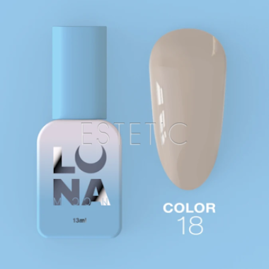 Гель-лак LUNA Color № 18 пильний сіро-бежевий, 13 мл