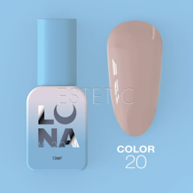 Гель-лак LUNA Color № 20 нюдовий світлий рожево-бежевий, 13 мл