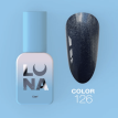 Гель-лак Color LUNA №126 черный с густым голографическим микроблеском, 13 мл