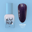 Гель-лак LUNA Color №127 фиолетовый с фиолетовым шиммером, 13 мл