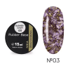 База NIKA ZEMLYANIKINA Rubber base Kaleidoscope 03 з поталлю,15 мл банка