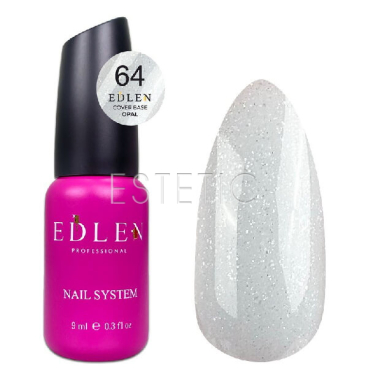 База Edlen Cover base №64 Opal молочно-блакитна з срібним мікроблиском, 9 мл