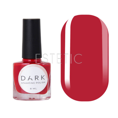 Лак для стемпінгу DARK Stamping polish №36 феррарі червоний, 8 мл