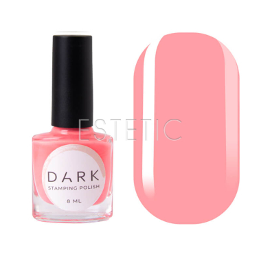 Лак для стемпинга DARK Stamping polish №26 неоновый коралловый, 8 мл