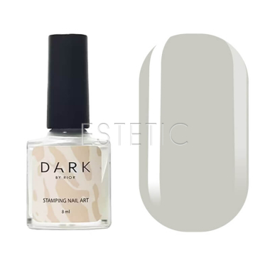 Лак для стемпинга DARK Stamping polish №42 светло-серый, 8 мл 