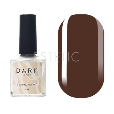 Лак для стемпинга DARK Stamping polish №43 коричневый, 8 мл