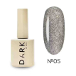 Гель-лак Dark gel polish Night Cat 05 светоотражающий кошачий глаз серебро с крошками,10 мл