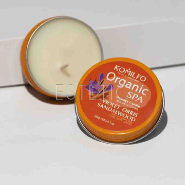 Komilfo Massage Candle - Violet Orris Sandalwood, 30 г