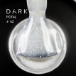 База Dark Pro Base Potal 42, 15 мл молочна з білою та срібною поталлю