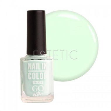 Лак для нігтів Go Active Nail Polish Nail in Color №070 молочно-салатовий шейк, 10 мл