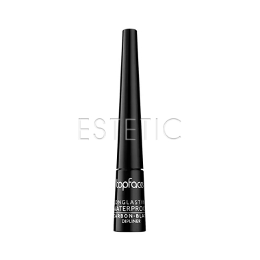 Водостойкая подводка TopFace Longlasting Waterproof Carbon-Black черная, 5 мл