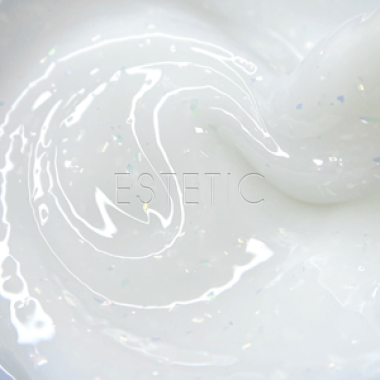 Гель Nika Zemlyanikina Builder Gel Diamond White молочный с поталью, 30 мл
