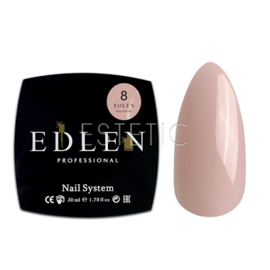 Гель для нарощування EDLEN Builder gel №08 натуральний беж холодний, 50 мл