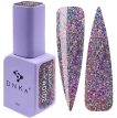Гель-лак DNKa Gel Polish #0102 Spalah светоотражающий дымчато-сиреневый голографик, 12 мл