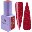Гель-лак DNKa Gel Polish #0105 Spalah світловідбиваючий червоний голографік, 12 мл