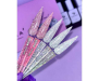 Фото 2 - Гель-лак DNKa Gel Polish #0110 Spalah світловідбиваючий золотисто-зелений голографік на прозорому, 12 мл